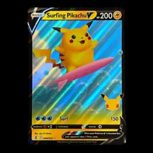Surfing Pikachu V Celebrations NM