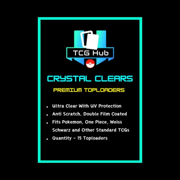 Crystal Clears By TCGHub - Pack Of  15 Premium Toploaders
