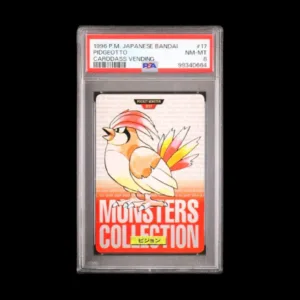 Pidgeotto Carddass 1996 Vending Machine PSA 08