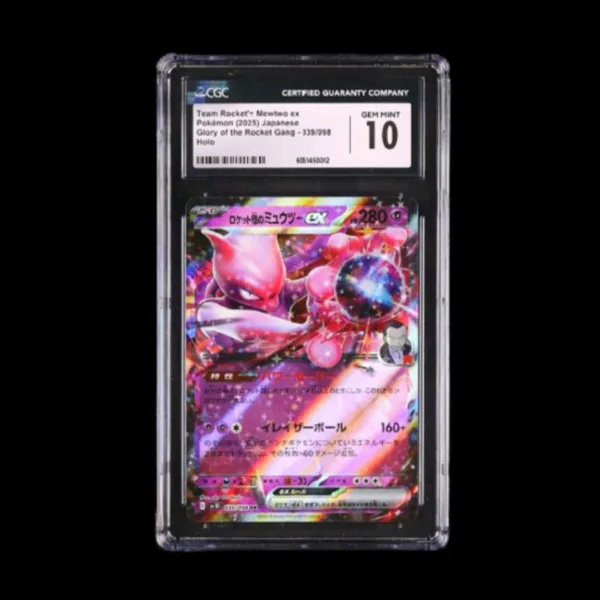 Rocket's Mewtwo ex CGC 10