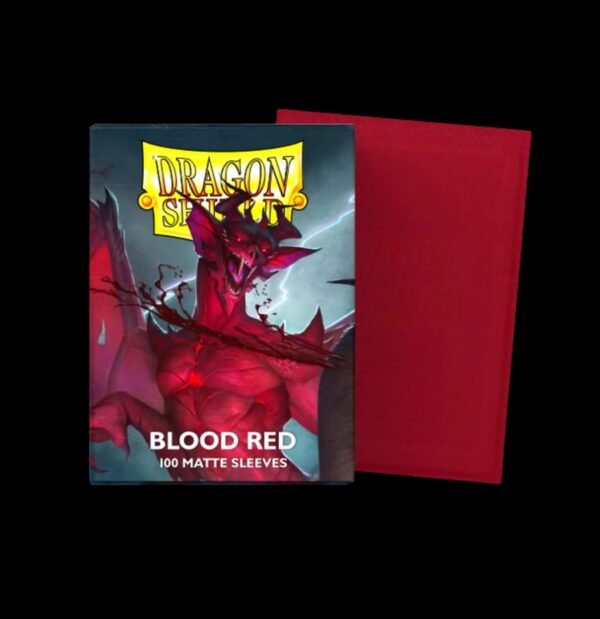 Dragon Shield – Blood Red Matte (100 Premium Deck Sleeves)