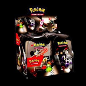 Black Bolt White Flare Unova Tin Case English (Sealed) [Case Of 8 Tins]