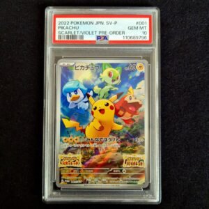 Pikachu 001 SV-P Japanese PSA 10
