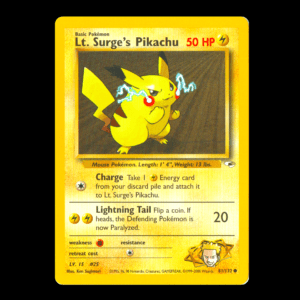 Lt. Surge's Pikachu Gym Heroes English (LP)