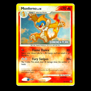 Monferno Diamond & Pearl Stamped Reverse Holo English (HP)