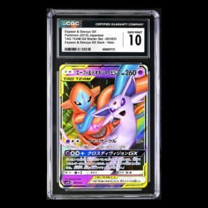 Espeon & Deoxys Tag Team #1 Japanese CGC 10