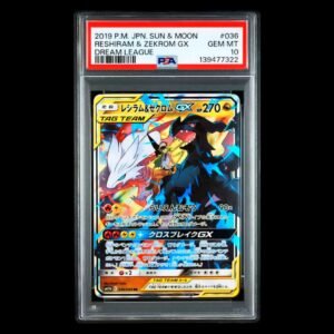 Reshiram & Zekrom Tag Team GX Dream League Japanese PSA 10