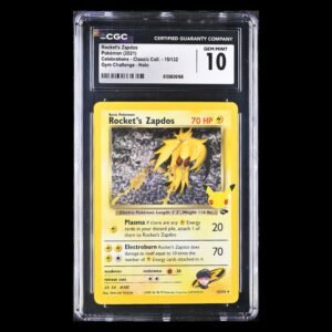 Rocket's Zapdos Holo Celebrations English CGC 10