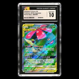 Venusaur & Snivy Tag Team Japanese SR CGC 10