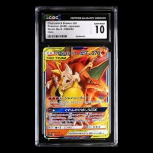 Charizard & Braixen Tag Team #8 Japanese CGC 10