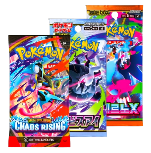 Pokemon Booster Packs in Japanese Korean and English at TCGHub India