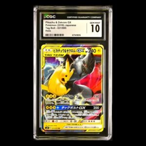 Pikachu & Zekrom Tag Team Japanese CGC 10
