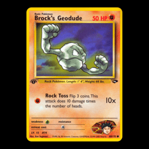 Brock's Geodude 1st Edition 68 English (LP)