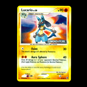 Lucario 6 Burger King Promo Stamped English (LP)