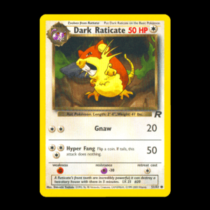 Dark Raticate Team Rocket English (MP)