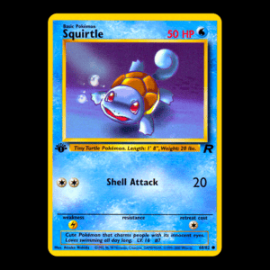 Squirtle 1st Edition Team Rocket English (LP)