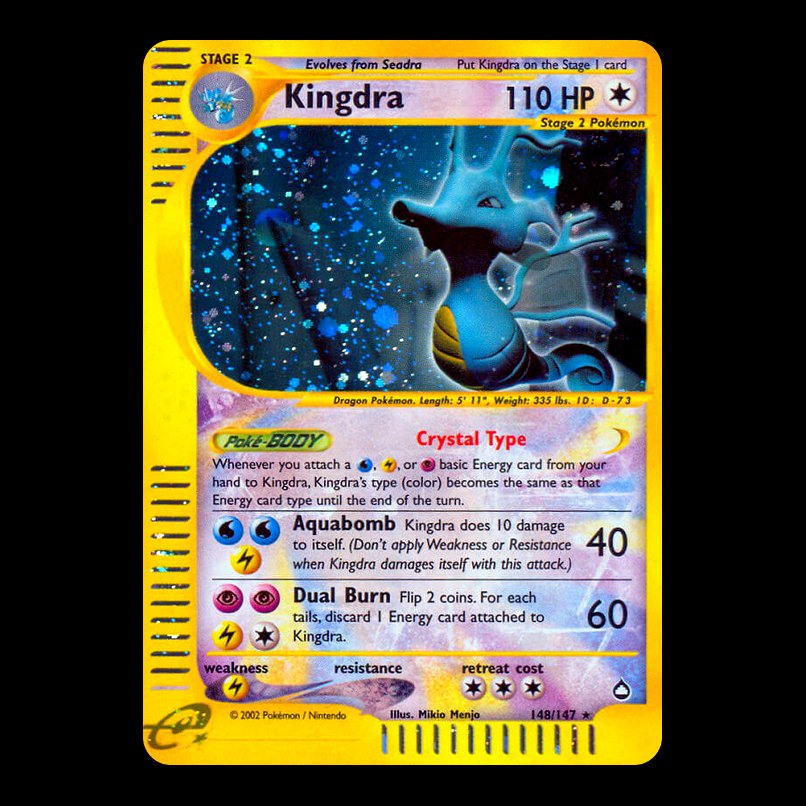 Crystal Kingdra Holo Aquapolis English (MP)